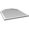 Ekena Millwork Octagonal Top Surface Mount PVC Gable Vent w/ 2"W x 1-1/2"P Brickmould Frame, 34"W x 42"H GVPOT34X4202SN - alternate 4